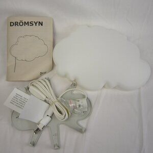 Ikea Dromsyn White Cloud Wall Lamp Light (New-Other)(No Bulb)